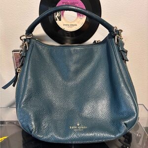 Kate Spade Teal Leather Hobo Bag